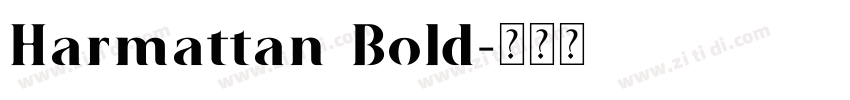 Harmattan Bold字体转换